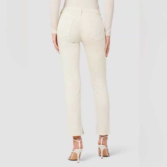 NWT Hudson Nico Mid-Rise Straight Ankle Jean with Slit Hem in Moonbeam Size 32 - Picture 2 of 13